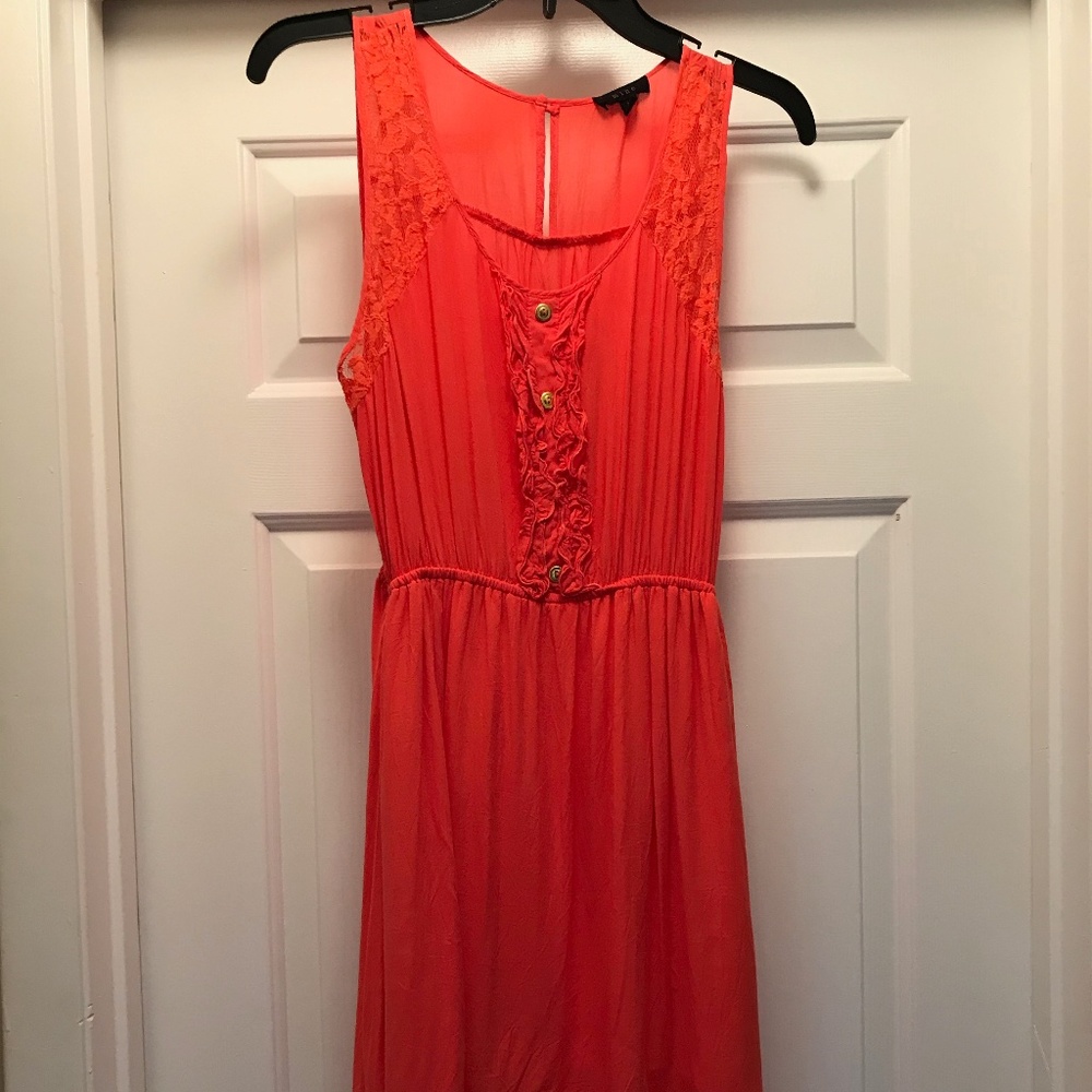 Mine Summer sun dress salmon medium